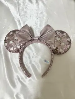 ディズニー ハート型スパンコールカチューシャ