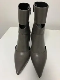 rienda（リエンダ）カッティングショートブーツ （GRY）