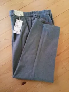 無印良品　ストレッチ起毛タックパンツ 　婦人XＬ・グレー