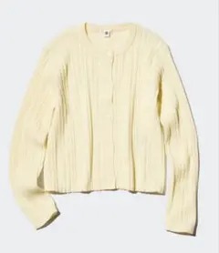 UNIQLO ユニクロキッズ　160cm ウォッシャブルニット　リブカーディガン