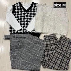 ニットパンツ セットアップ