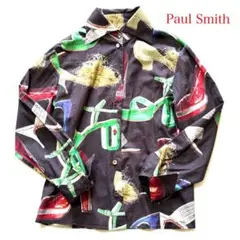 希少！Paul Smith ポールスミス　ヴィンテージハイヒール柄シャツ40Mのサムネイル