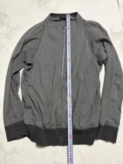 NEW YORKER グレー ジップアップカーディガン