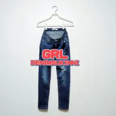 GRL　グレイル　ダメージ　デニム　スキニーパンツ　S　GYDA　ジェイダのサムネイル