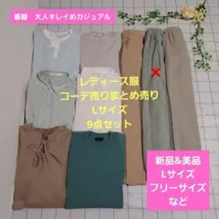 レディース服コーデ売りまとめ売り　Lサイズ9点　春服大人キレイめカジュアル