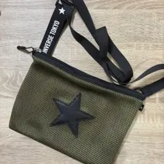 CONVERSE TOKYO メッシュサコッシュ オリーブ