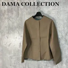 DAMA COLLECTION ラムレザー ノーカラージャケット M