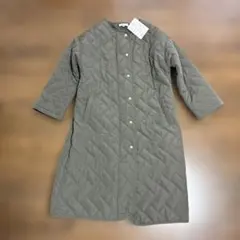 【未使用タグ付き】hareiro キルティングロングジャケット Lサイズ