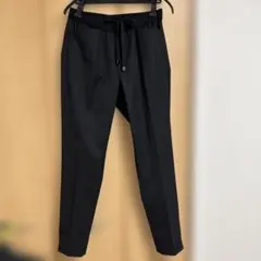 NICOLE zelda ウール混　タック入りテーパードパンツ　日本製　ブラック