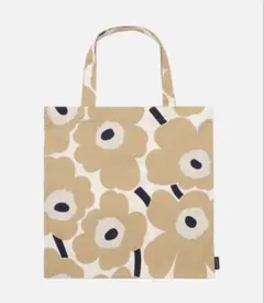 マリメッコ　Pieni Unikko トートバッグ ベージュ　ウニッコ
