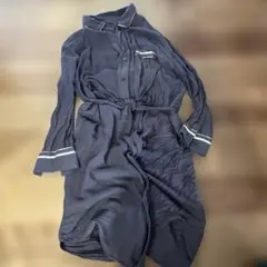 ダークグレー 長袖　前開きパジャマ　Francfranc マタニティ　入院着