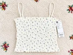 【新品未使用タグ付き】GU ブラフィール シャーリングチューブ 花柄 M