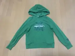 Minecraft フード付きトレーナー 140cm グリーン