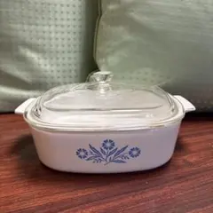 コーニングウェア キャセロール 耐熱皿 グラタン アメリカ製 パイロセラム パイロセラム コーンフラワー コーニングウェア | greniernono old