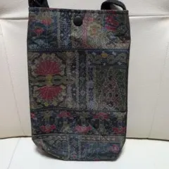 ③ハンドメイド　大島紬　ショルダーバッグ