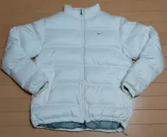 ま*ろ様 希少 NIKE y2k 00s ダウンジャケット ホワイト 刺繍ロゴ