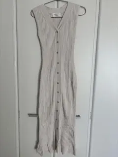 SNIDEL リブニット　ノースリーブ ロングワンピース