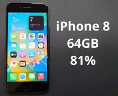 Apple iPhone 8 64GB simロックなし