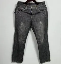 neighborhood basic straight ブラックデニム 00sのサムネイル