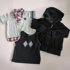 コムサイズム3点セット Tシャツ・タンクトップ・パーカー コムサ80-90