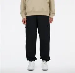 黒 カーゴパンツ サイドポケット付き