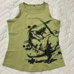 IRON SERVE 恐竜グラフィック タンクトップ Mサイズ