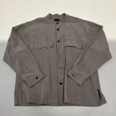 green label relaxing バンドカラーシャツ モカ サイズS