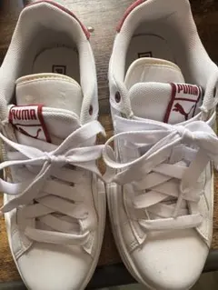 PUMA 厚底スニーカー ホワイト×レッドのサムネイル