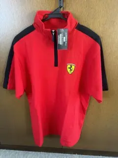 Ferrari フェラーリ　半袖ポロシャツ ハーフジップ　size Mのサムネイル