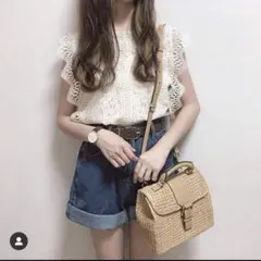 ショートパンツ デニム  ダークブルー