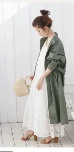 ungrid ロングミリタリーコート