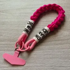 スマホストラップ(ホルダー付き)ピンク