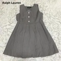 極美品✨ ラルフローレン ジャンスカ 120 ノースリーブワンピース　ウール