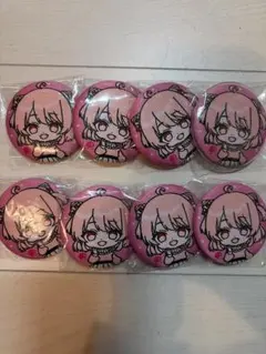 カラフルピーチ のあ 刺繍缶バッジ 8個セット