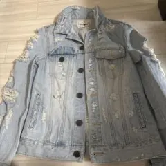 W♥C ダメージデニムジャケット M