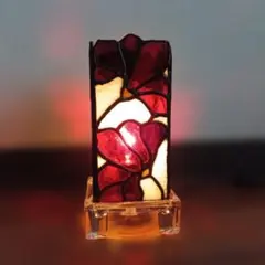 水中花 昭和レトロ ライト ランプ 造花入り アクリル樹脂 オブジェ 花