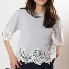 ジャスグリッティー レースヘムTシャツニット (Mystrada 組曲のサムネイル