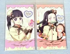 鬼滅の刃 バレンタイン＆ホワイトデー チョコ風カード 禰豆子 カナヲ