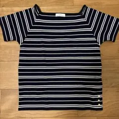 GREEN LABEL RELAXING スクエアネックボーダー半袖のサムネイル