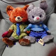 最新ユニベア❤ ズートピア2 ジュディ ニック ぬいぐるみ ディズニー