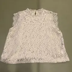 レース ノースリーブ トップス M
