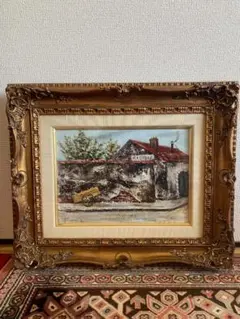 「ロワールの農家」油彩画 風景画 T サイン入り 額装 ロワールの農家」油彩画 風景画 T サイン入り 額装 - メルカリ