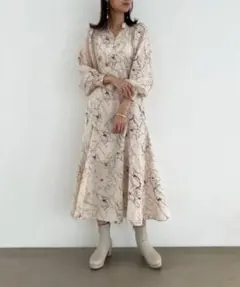 クラシカルフラワーワンピースのサムネイル