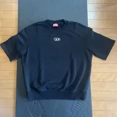 DIESEL ブラック Tシャツ ロゴ入り　L