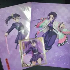 鬼滅の刃 アニプレックスくじ 胡蝶 しのぶ カナヲ クリアファイル クリア色紙