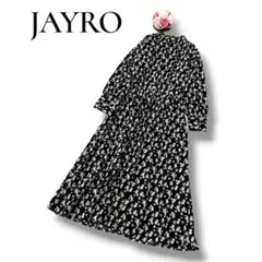 JAYRO ジャイロ　レディース　花柄　ロングワンピース　総柄　M ブラック