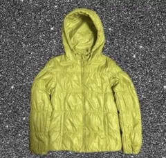 る*な様 00s oldUNIQLOダウンジャケット緑 S 短丈 モンベル 似