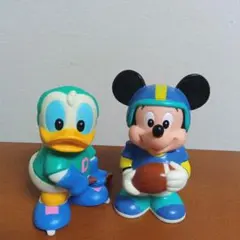 三菱銀行 ディズニー ソフビ 貯金箱 ミッキー ドナルド