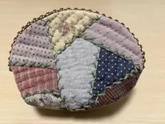 パッチワークポーチ　ハンドメイド