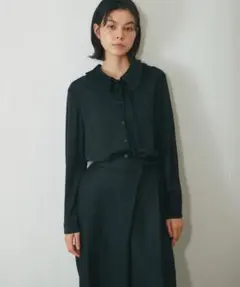 SMILE ORCHID スマイルオーキッド プリーツ襟 ブラウス シャツ Mのサムネイル
